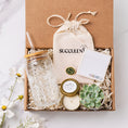Load image into Gallery viewer, a box of succulents, a jar of candles, a jar of