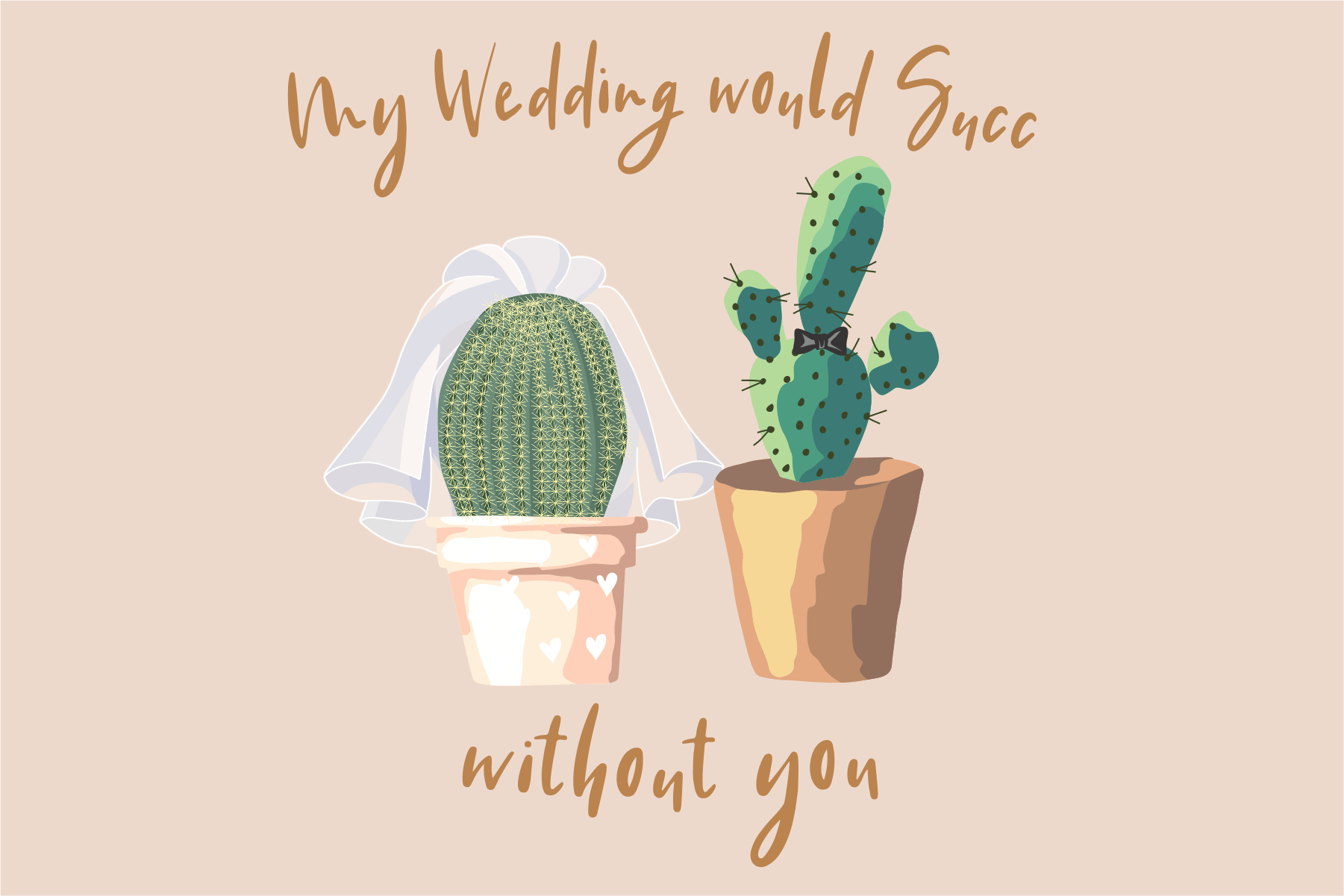 bridesmaid proposal succulent My Wedding Would Succ Without You – Succulent Kreations