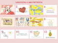 Load image into Gallery viewer, a set of greeting cards with the words greeting card options