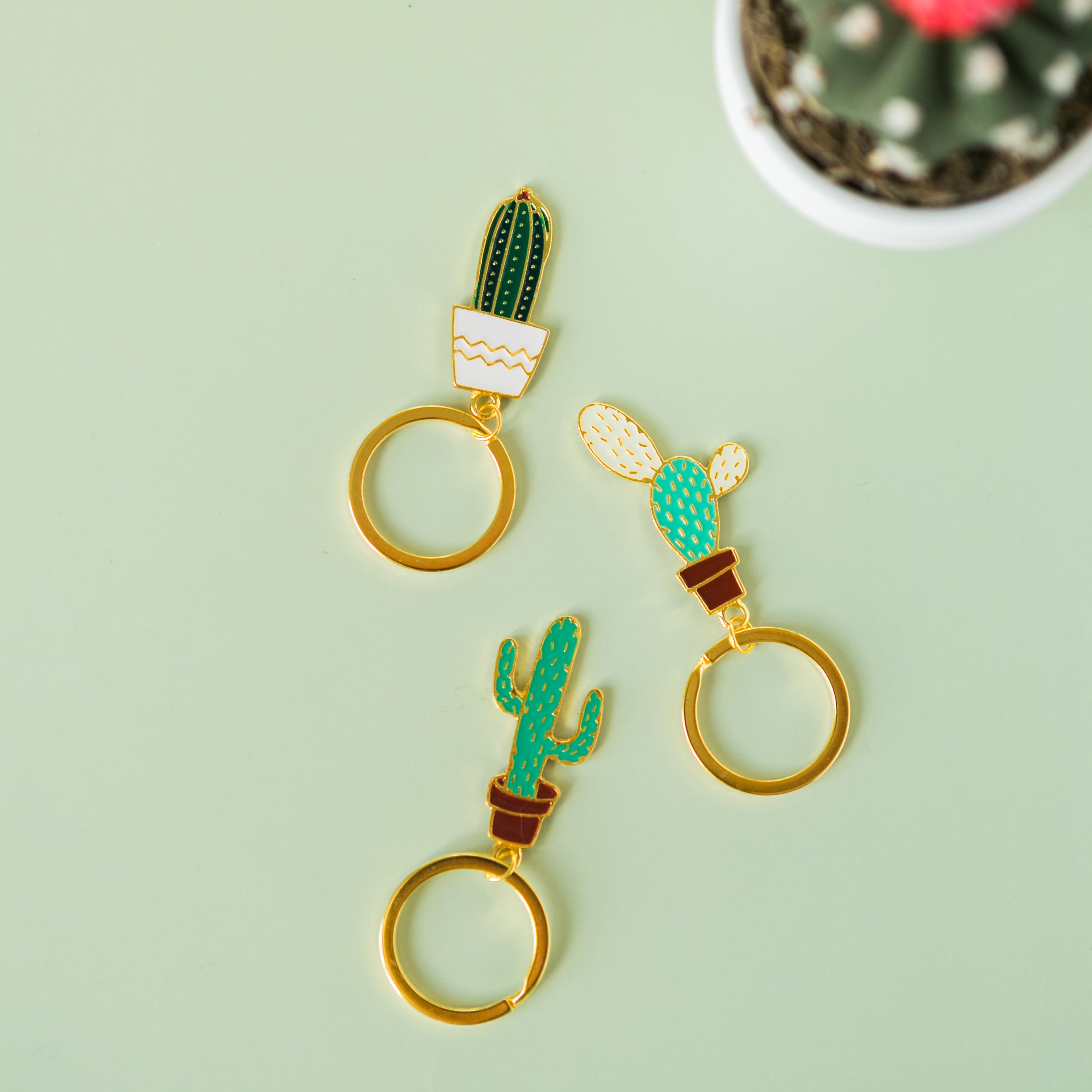 Cactus Keychain