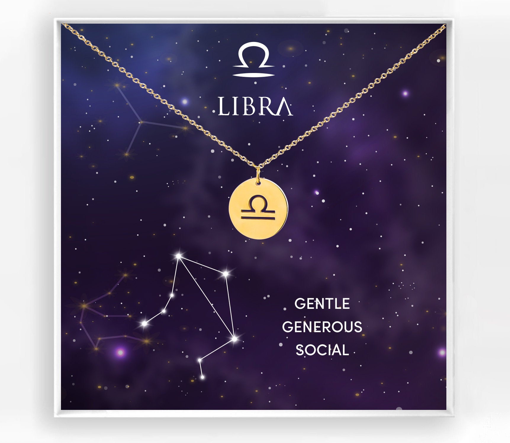 Libra Zodiac Necklace