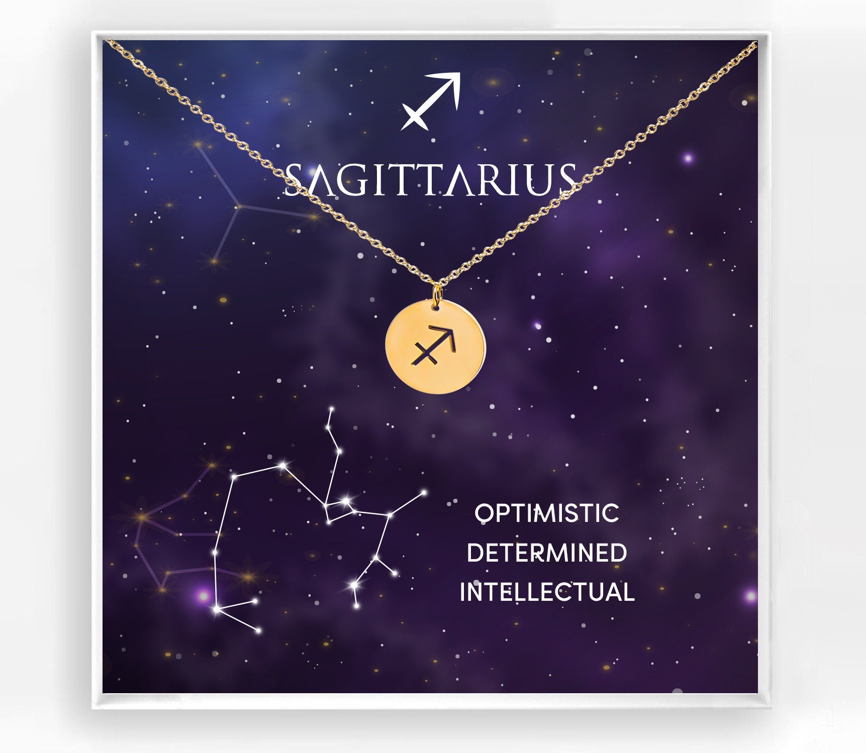 Sagittarius Zodiac Necklace