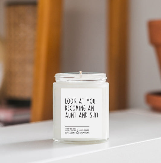 Becoming An Aunt Candle