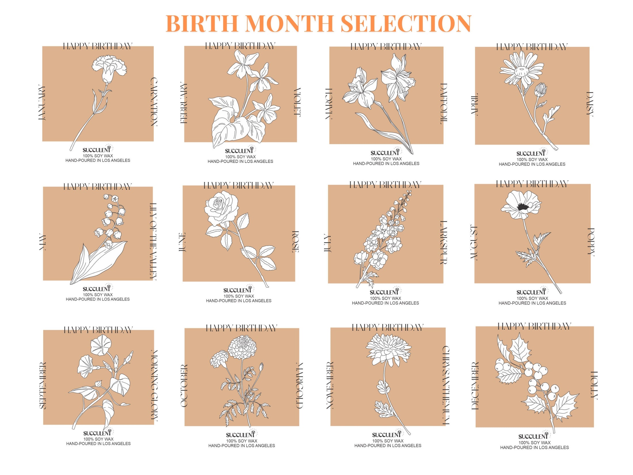 Birth Month Flower Spa Box