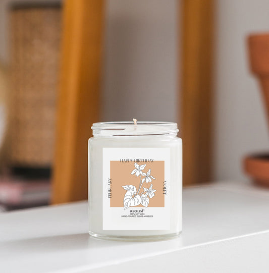 Birth Flower Soy Candle