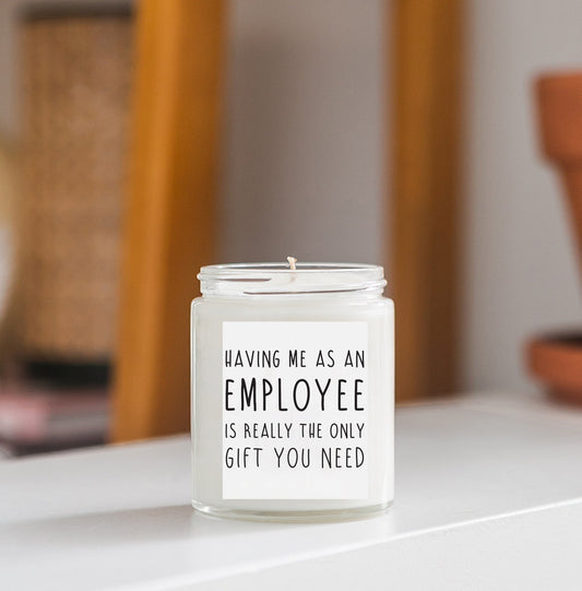 Employee Gift Candle